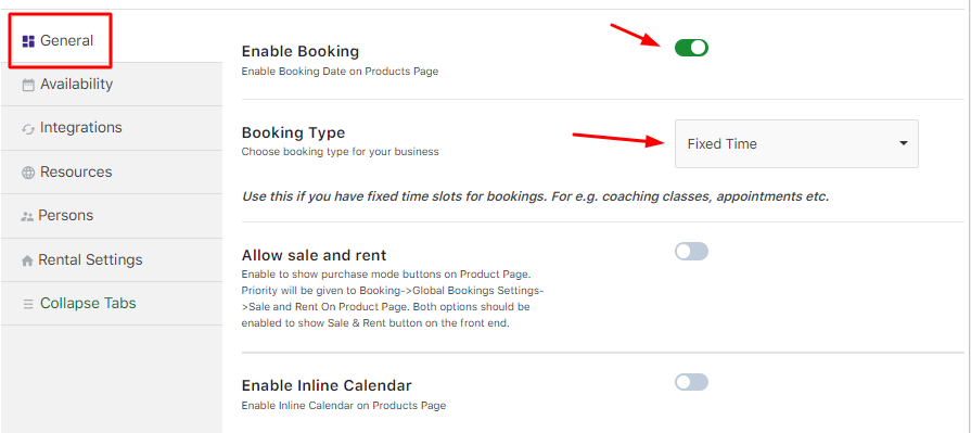 Managing Time Availability - Tyche Softwares Documentation