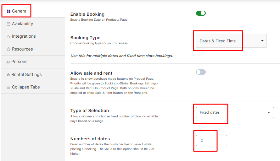 Managing Time Availability - Tyche Softwares Documentation