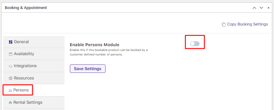 Persons Feature - Tyche Softwares Documentation