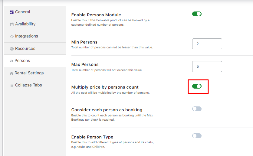 Persons Feature - Tyche Softwares Documentation