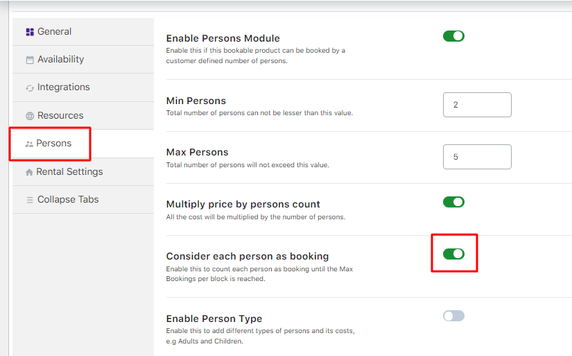 Persons Feature - Tyche Softwares Documentation