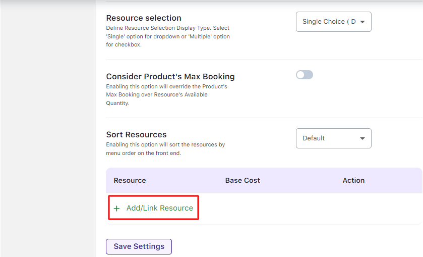 Assigning Resources to a product - Tyche Softwares Documentation