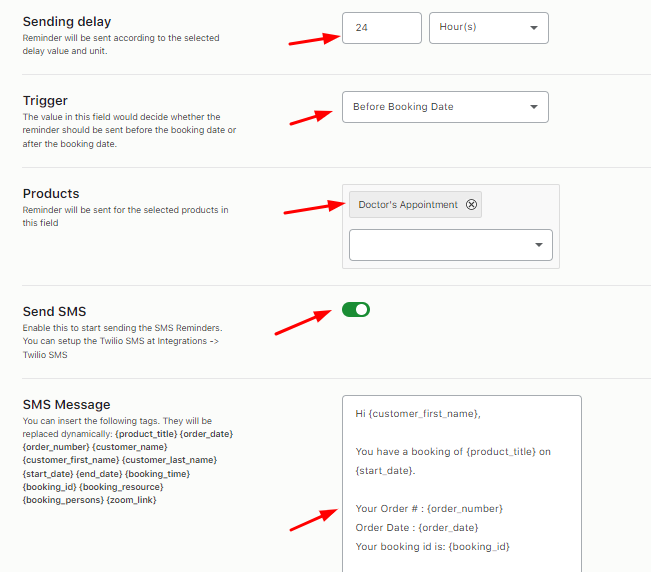 Create and Send Multiple Email or SMS Reminders Automatically - Tyche Softwares Documentation