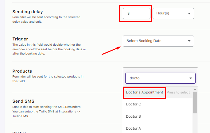 Create and Send Multiple Email or SMS Reminders Automatically - Tyche Softwares Documentation