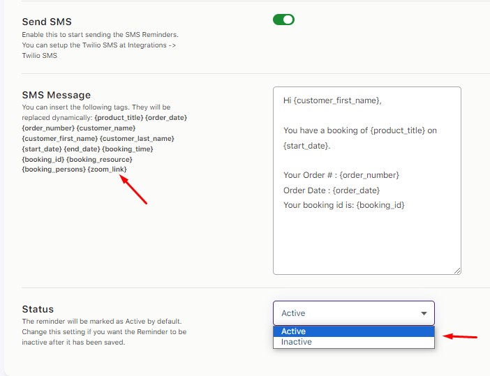 Create and Send Multiple Email or SMS Reminders Automatically - Tyche Softwares Documentation