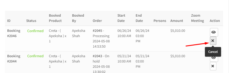 View Bookings for Dokan Vendors - Tyche Softwares Documentation