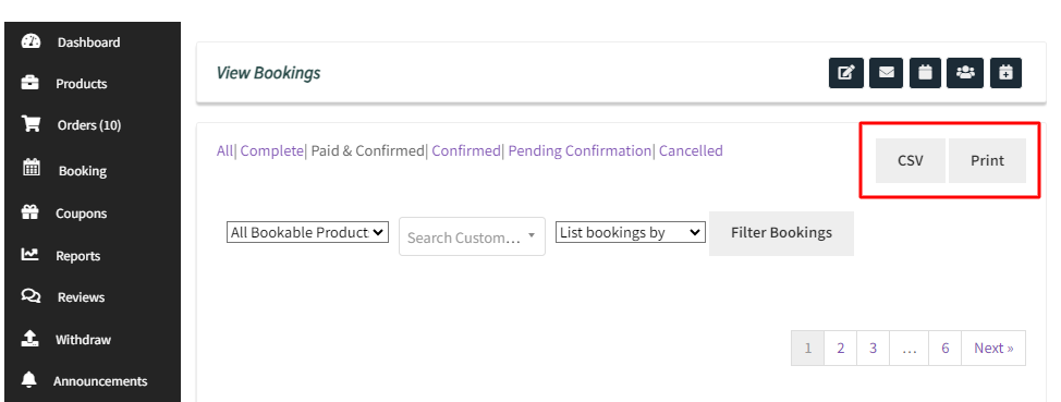 View Bookings for Dokan Vendors - Tyche Softwares Documentation