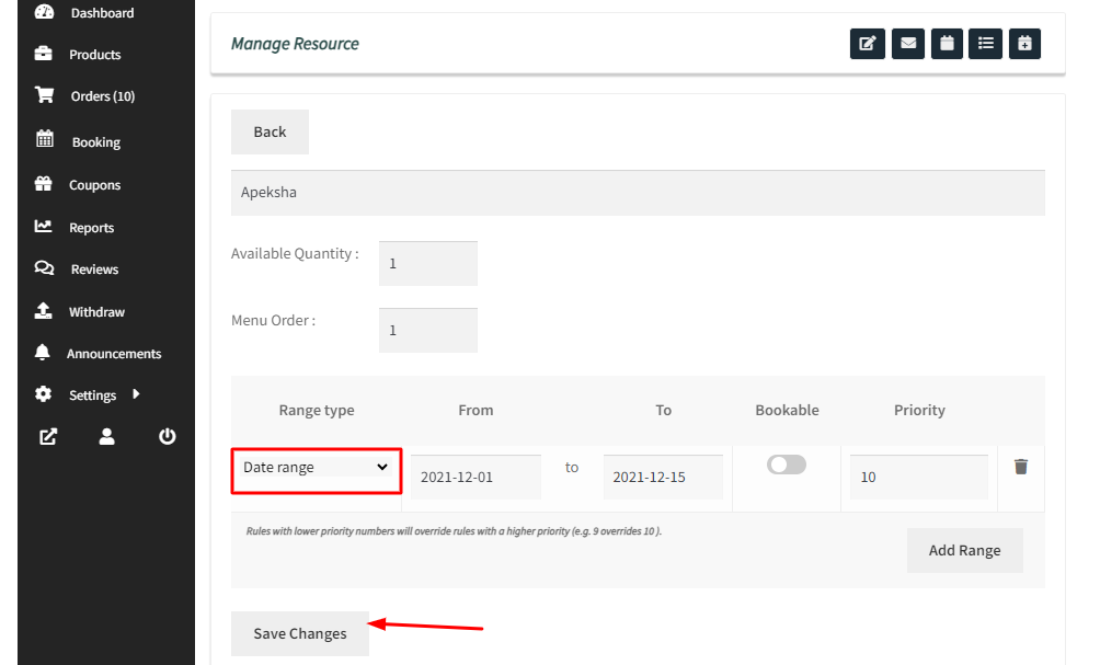 Managing Resources for Dokan Vendors - Tyche Softwares Documentation