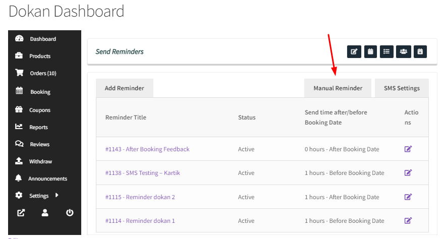 Sending Reminder Emails and SMS for bookings - Tyche Softwares Documentation