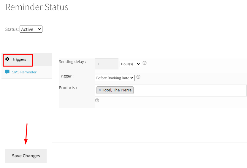 Sending Reminder Emails and SMS for bookings - Tyche Softwares Documentation
