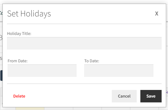 View bookings in the Calendar & set up Holidays for Dokan Vendors - Tyche Softwares Documentation