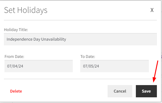 View bookings in the Calendar & set up Holidays for Dokan Vendors - Tyche Softwares Documentation