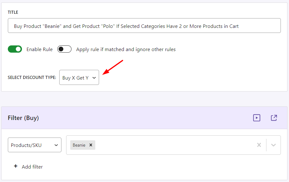 Buy Product X and Get Product Y If Selected Categories Have 2 or More Products in Cart - Tyche Softwares Documentation