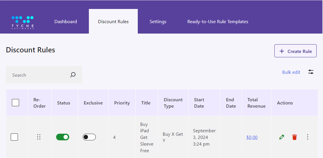 Selecting the Discount Type - Tyche Softwares Documentation