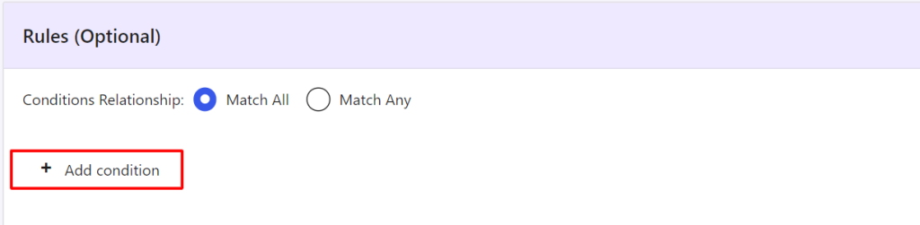 Additional Conditions - Tyche Softwares Documentation