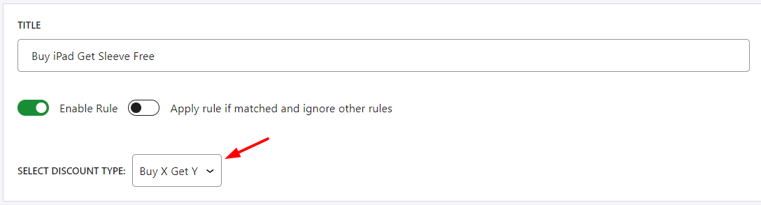 Selecting the Discount Type - Tyche Softwares Documentation