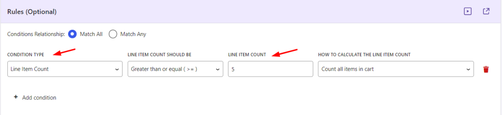 Additional Conditions - Tyche Softwares Documentation