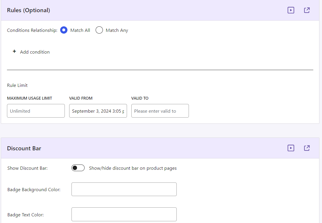 Selecting the Discount Type - Tyche Softwares Documentation