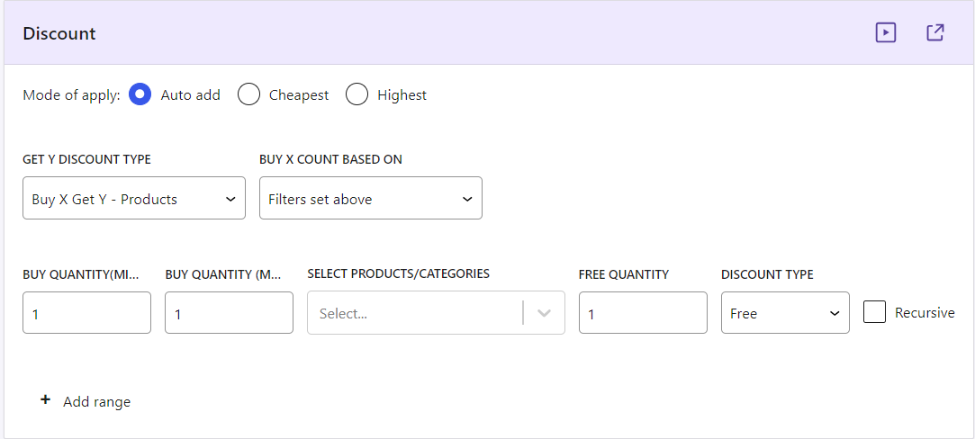 Selecting the Discount Type - Tyche Softwares Documentation
