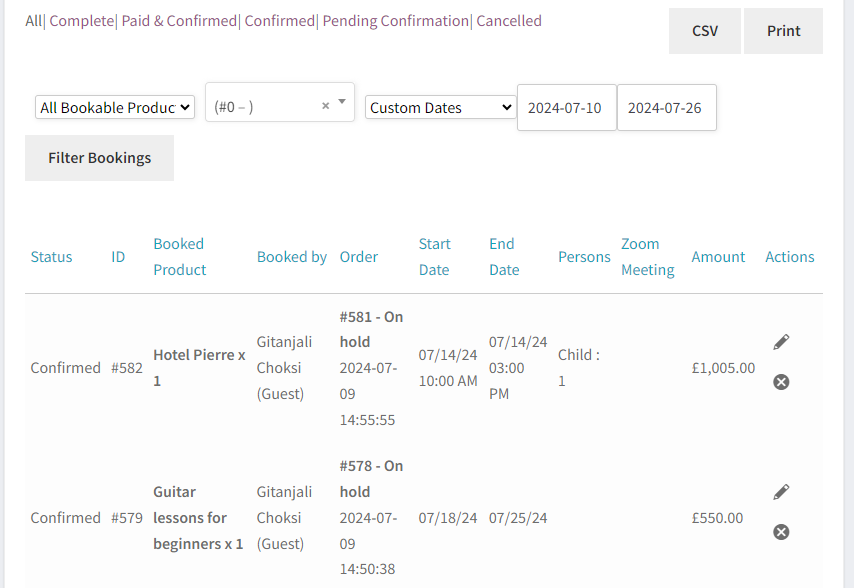 How WCFM Vendors can view booking details - Tyche Softwares Documentation