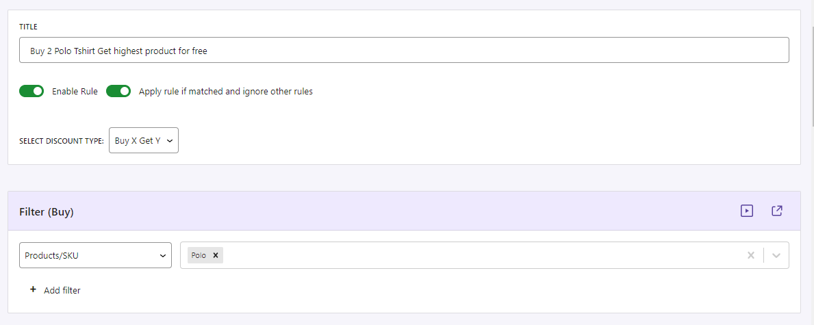 Applying Discounts: Auto Add Products vs. Discounts on Cheapest or Highest Products - Tyche Softwares Documentation