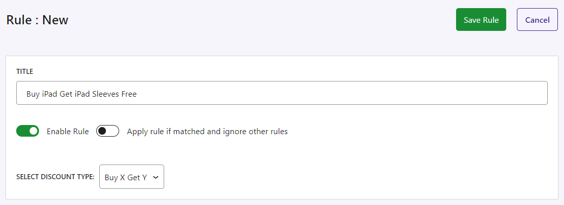 Selecting the Discount Type - Tyche Softwares Documentation