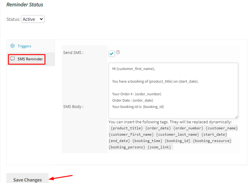 How WCFM Vendors can send Reminder Emails and SMS for bookings - Tyche Softwares Documentation