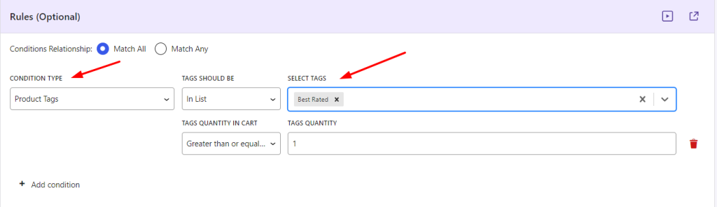Additional Conditions - Tyche Softwares Documentation