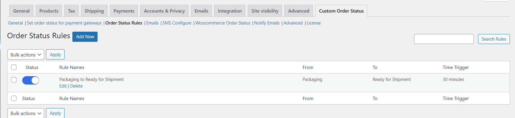 Set Custom Order Status Rules 11 Set Custom Order Status Rules - Tyche Softwares Documentation