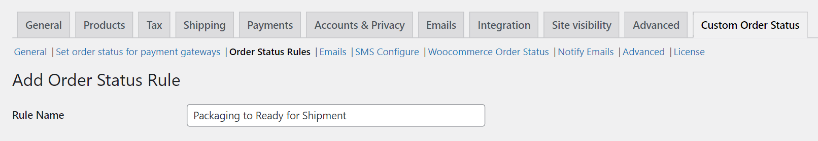 Set Custom Order Status Rules 3 Set Custom Order Status Rules - Tyche Softwares Documentation