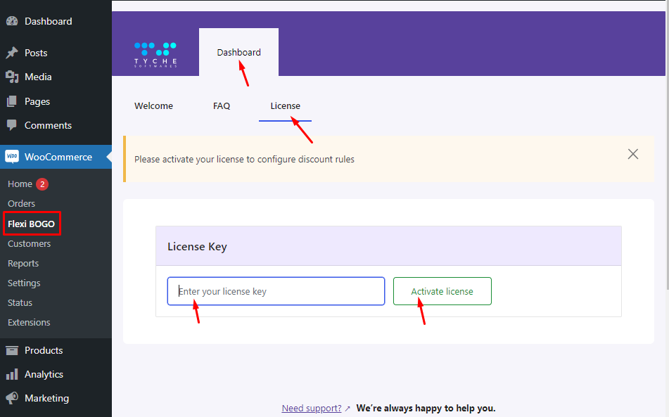 License page
