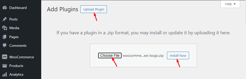 Upload plugin