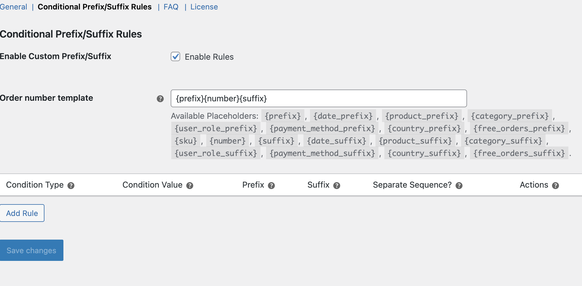 Conditional Prefix/Suffix Rules for Order Numbers 4 Conditional Prefix/Suffix Rules for Order Numbers - Tyche Softwares Documentation