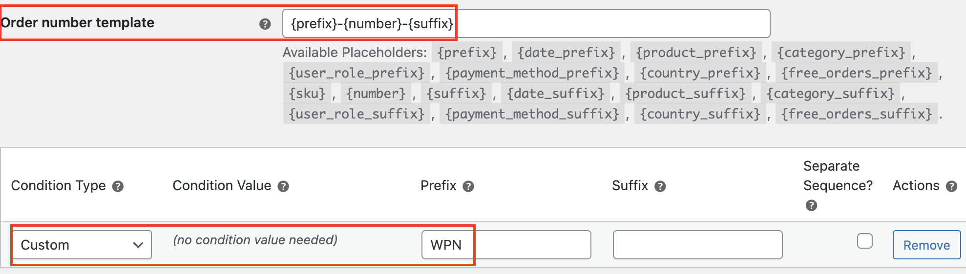 Conditional Prefix/Suffix Rules for Order Numbers 19 Conditional Prefix/Suffix Rules for Order Numbers - Tyche Softwares Documentation