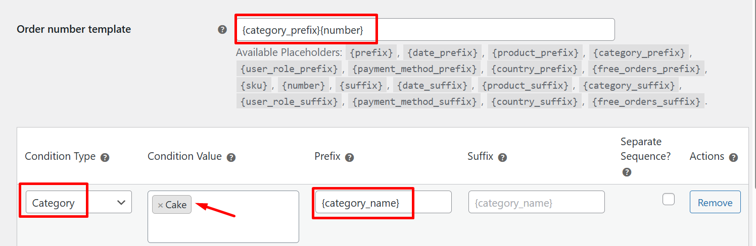 Conditional Prefix/Suffix Rules for Order Numbers - Tyche Softwares Documentation