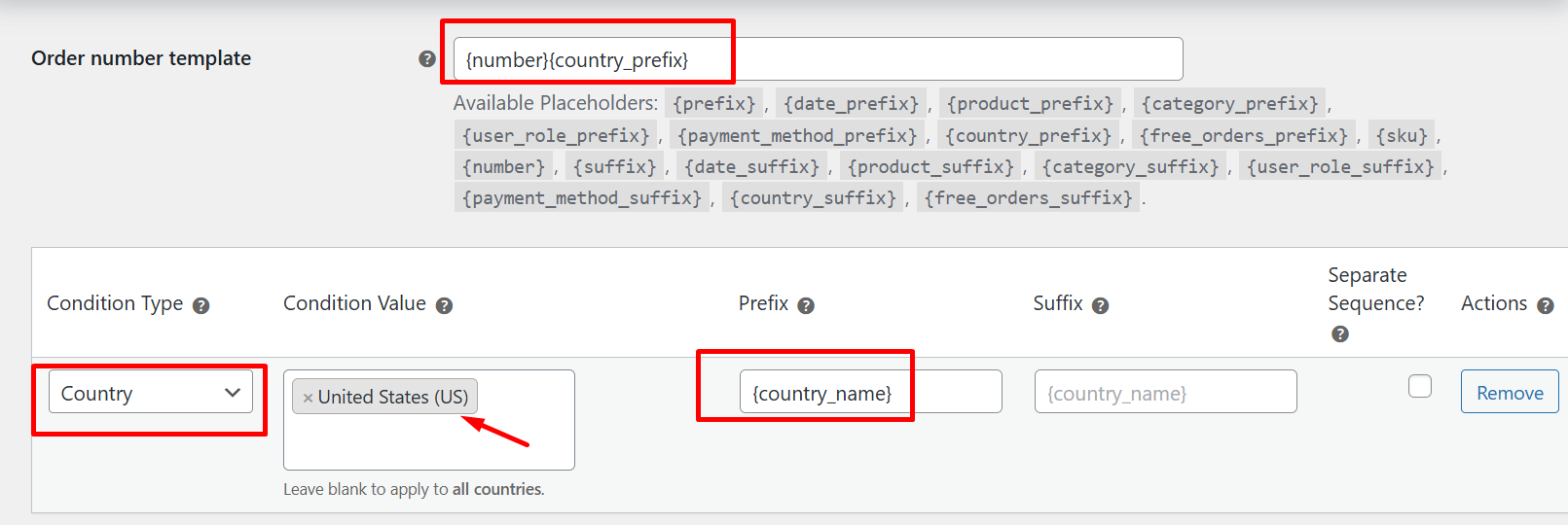 Conditional Prefix/Suffix Rules for Order Numbers - Tyche Softwares Documentation