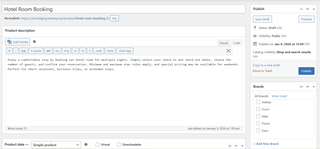Bookable Product Templates - Tyche Softwares Documentation