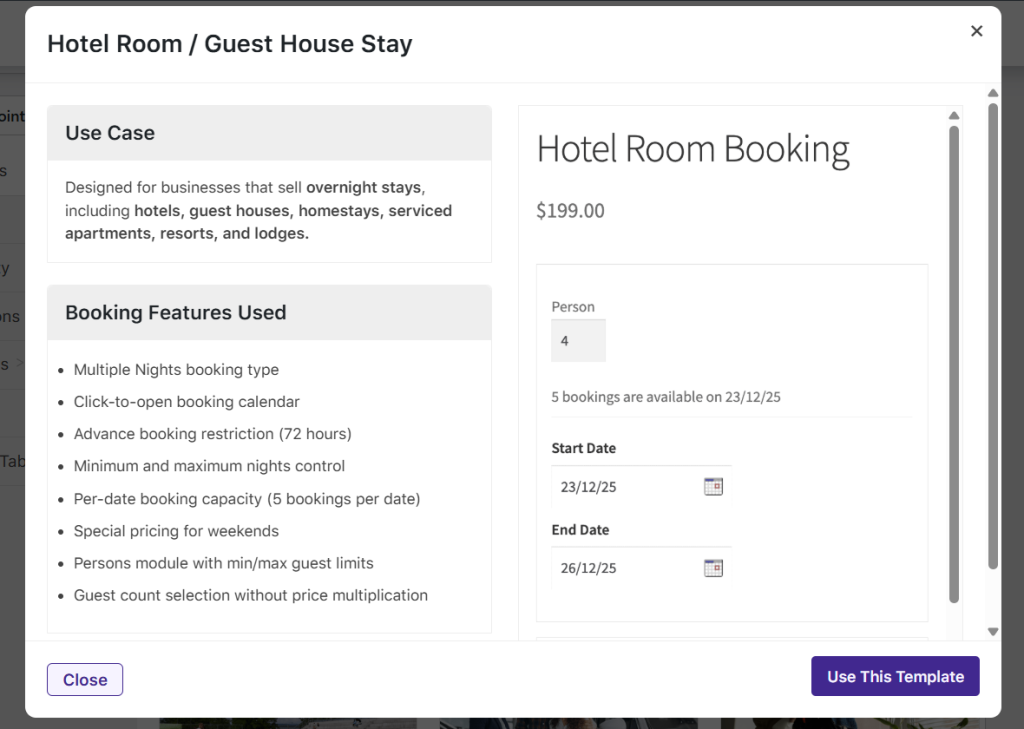Hotel Room / Guest House Stay