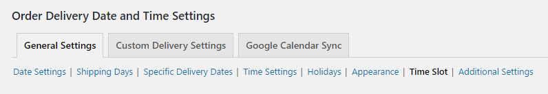 General Settings