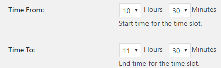 Time hours