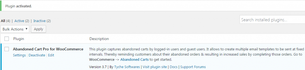 plugin_activated-1024x238-installation-guide-for-abandoned-cart-pro-for-woocommerce