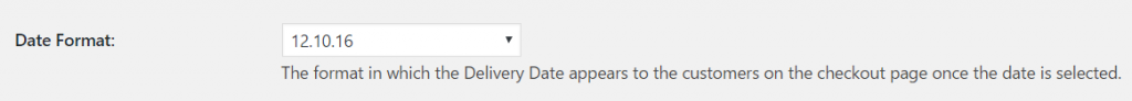 Change Delivery Date calendar in WooCommerce - Date Format