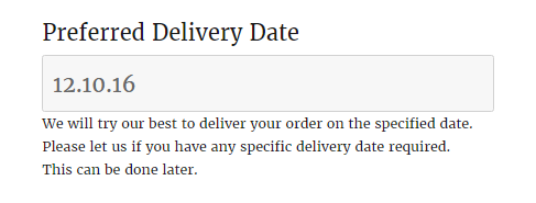 Change Delivery Date calendar in WooCommerce - Date Format Checkout Page