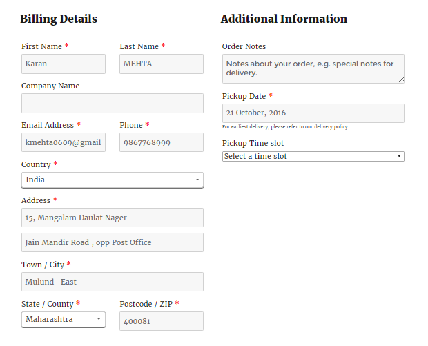 Set Delivery Date & Time fields placement - After Order Notes Checkout Page 
