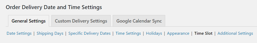 Block a time slot in Order Delivery Date Pro for WooCommerce - General Settings