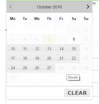 Exclude Holidays in Order Delivery Date Pro for WooCommerce plugin - Checkout page 