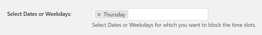Block a time slot in Order Delivery Date Pro for WooCommerce - Select Dates or Weekdays