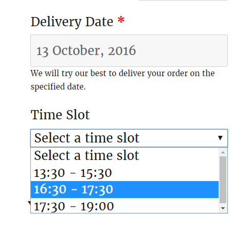 Change Delivery Date calendar in WooCommerce - Time Format Checkout Page