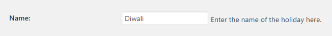 Exclude Holidays in Order Delivery Date Pro for WooCommerce plugin - Holiday Name 