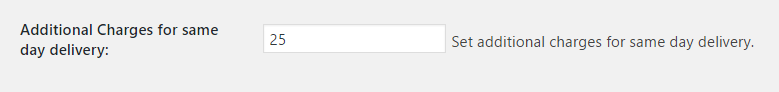 Same day delivery charges in Order Delivery Date Pro for WooCommerce - Additional Charges for same day delivery